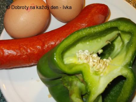Rychlá klobásovo- zeleninová večeře  (svačina)
