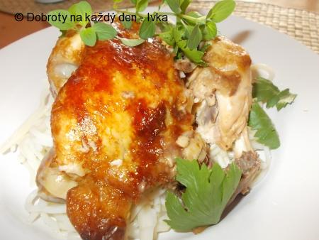 Kuře na česnekovo- petrželkové směsi
