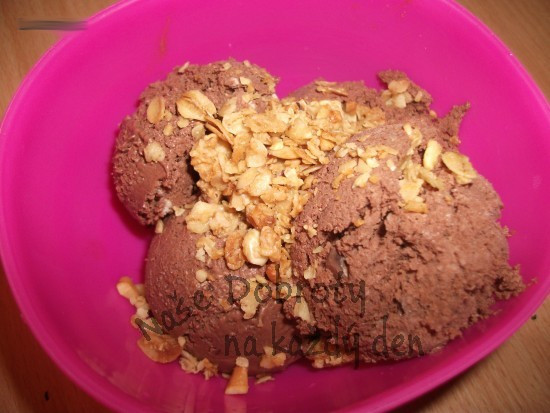 Kokosovo-čokoládová zmrzlina (vegan)
