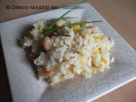 Celerová rýže s cizrnou