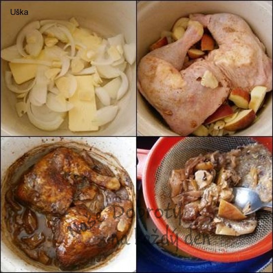 Kuře na jablku a voňavém koření