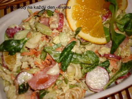 Zeleninový salát s těstovinami
