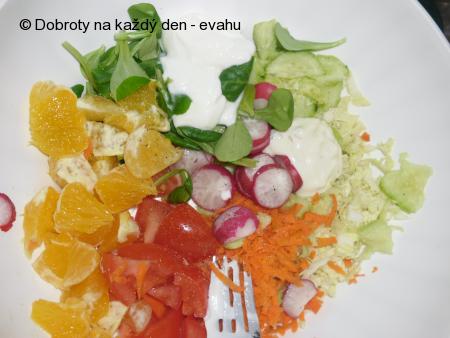 Zeleninový salát s těstovinami