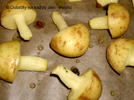 Houbové brambory smažené nebo pečené - příloha