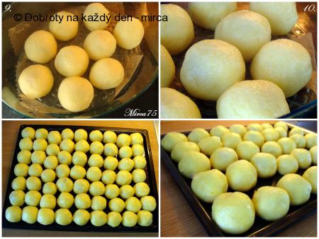 Plněné bramborové knedlíky se švestkami - postup