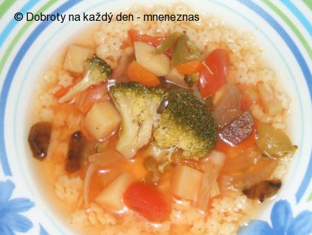 Zeleninová polévka s hvězdičkami